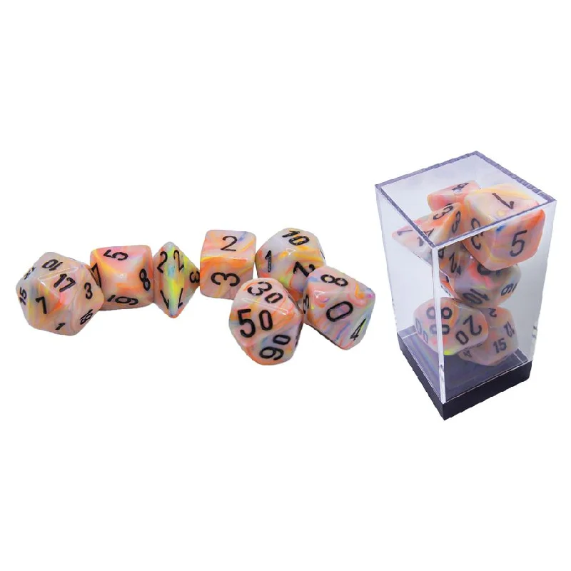 Chessex - 7-Set Mega Hedrals: Festive Circus/Black