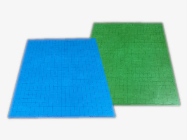 Chessex Battlemat™ 1" Reversible Blue-Green Squares (23 ½" x 26" Playing Surface)