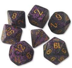 Dice Set Hurricane Speckled (7) CHX25317