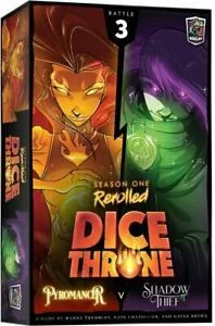 Dice Throne Season One Rerolled Pyromancer v. Shadow Thief