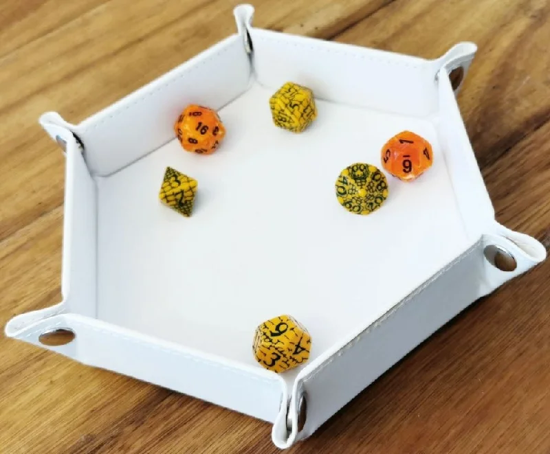 LPG Hex Dice Tray 6" White