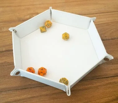 LPG Hex Dice Tray 8" White