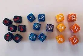 MASSIVE DARKNESS 2: HELLSCAPE FROST DICE