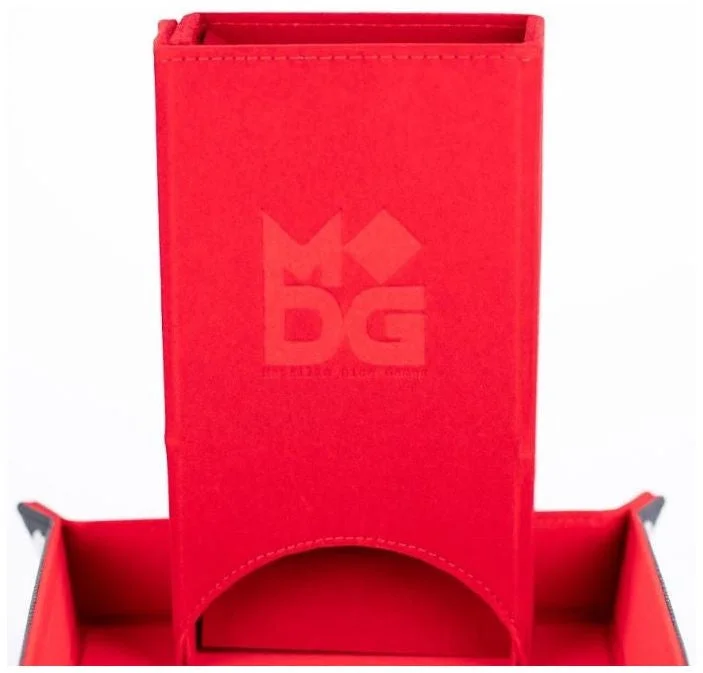 MDG Fold Up Velvet Dice Tower Red