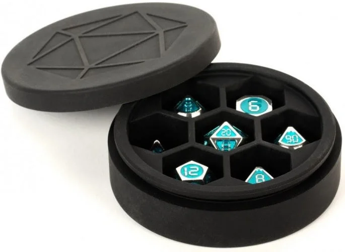 MDG Silicone Dice Case Round - Black