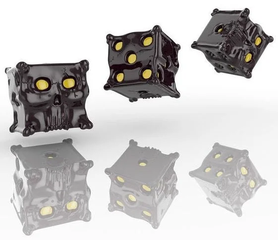 Tiny Epic Pirates 3 Pack Custom Skull Dice