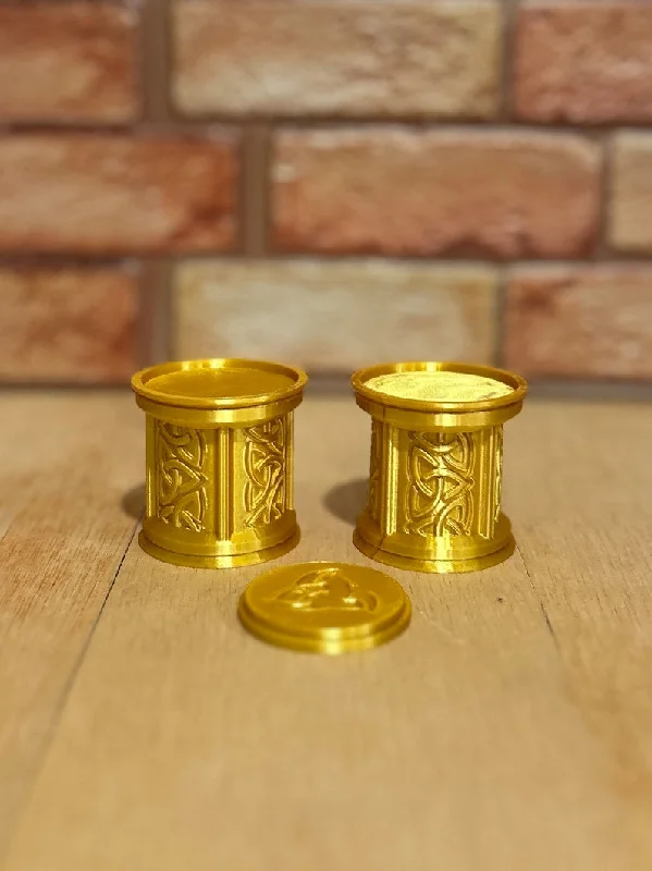 AdrenaCreative - Blood Rage: Gods of Asgard - Pedestals/Card Tray (Metallic Gold)