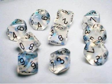 Chessex - 10D10 - Borealis - Aquerple/Black