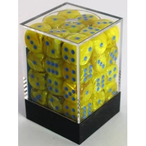 Chessex - 36D6 - Vortex - Yellow/Blue