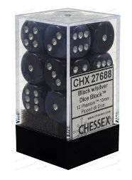 Chessex - Phantom: 12D6 Black / Silver