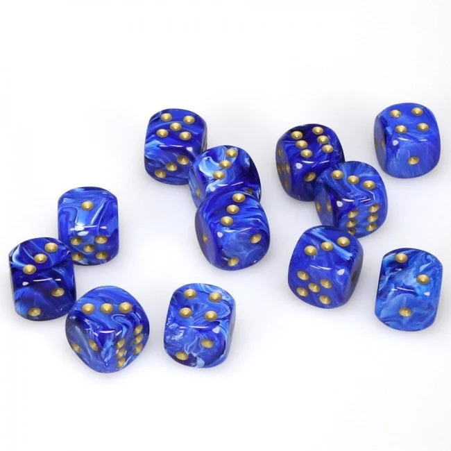 Chessex - Vortex: 12D6 Blue / Gold