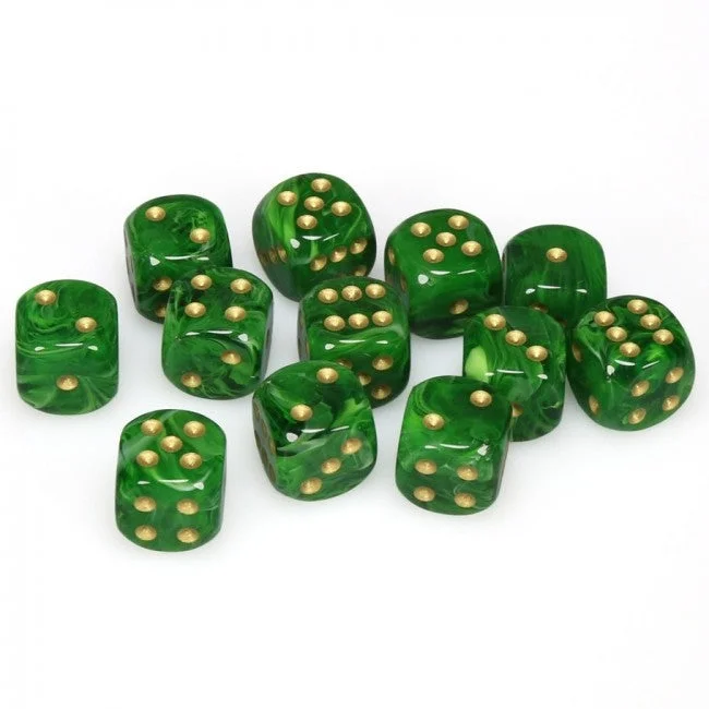 Chessex - Vortex: 12D6 Green / Gold