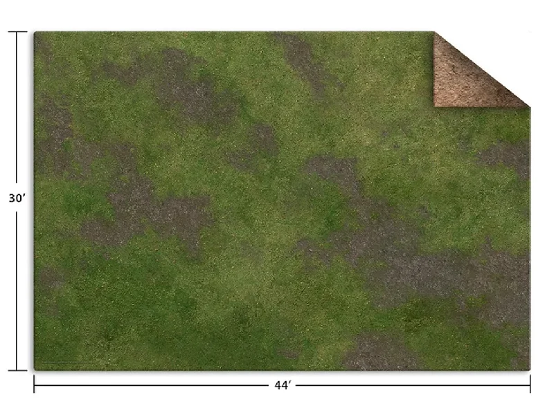 Monster Game Mat: Broken Grassland / Desert Scrumbland - 44" x 30