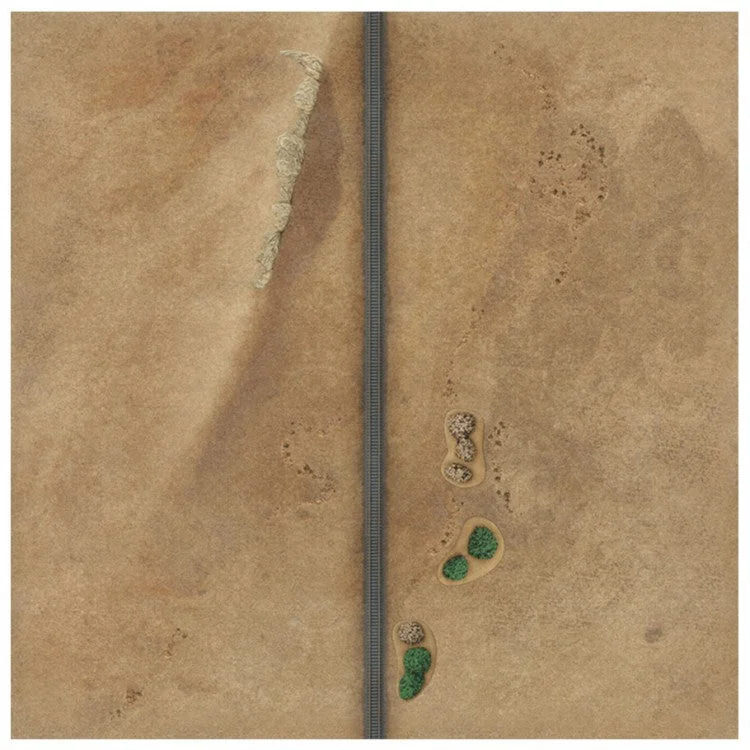 TANKS: Desert 3 Game Mat 36" x 36"