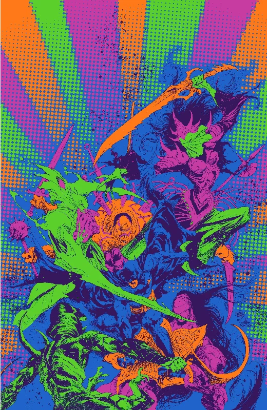 Knight Terrors #3 (Of 4) D Ivan Reis Darkest Hour Neon Ink Card Stock Variant (08/08/2023) Dc